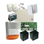 Kit alarma la efractie DSC cu sirena exterioara, PC1404 Instalare inclusa