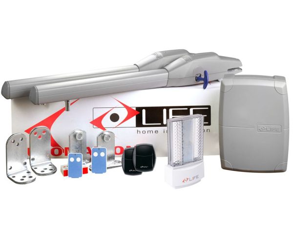 Kit automatizare porti batante 2x2 metri Life - Instalare inclusa