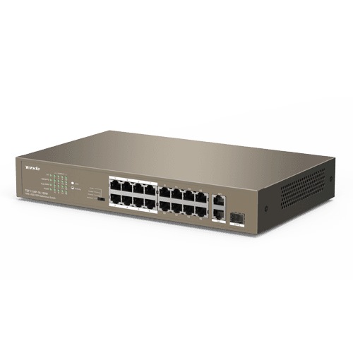 img13703large.png Switch 16 porturi PoE 10/100 2xRJ45 1xSFP - imagine 1