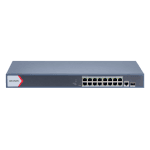 Switch 16 porturi PoE Gigabit 1xRJ45 1xSFP Smart Management