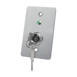 Buton iesire cu cheie ingropat inox LED 86x50