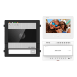 KIT videointerfon 2 fire, monitor 7 inch, Alarma, IK08, Card 32GB