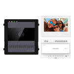 KIT videointerfon 2 fire, monitor 7 inch, Alarma, IK08, Card 32GB, Al