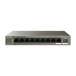 Switch 8 porturi PoE Gigabit uplink 1xRJ45+1xSFP 92W Cloud