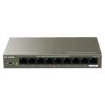 Switch 8 porturi Gigabit PoE 1xRJ45 Uplink