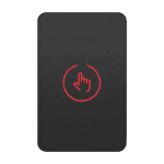 Buton iesire Touch plastic negru 86x55mm