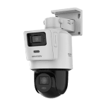 Camera PTZ IP, TandemVu, 4+4MP, lentile 2.8/8mm, IR 30m, WL 30m, Audio - HIKVISION