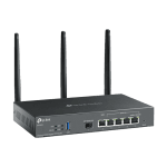 Router VPN Wi-Fi 6 AX3000 1xSFP 5xRJ45 Gigabit 1xUSB Omada