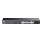Switch 16xRJ45 1G PoE 2xRJ45 2xcombo Unmanaged