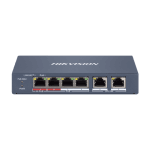 Switch 4xRJ45 100Mbps PoE at/af/bt 2xRJ45 Management