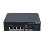 Switch industrial 4x1G PoE 2xSFP RS485 Panou solar Management