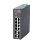 Kit Switch 8xRJ45 Gigabit PoE 4xSFP Management Sursa 240W