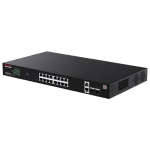 Switch 16xRJ45 1G PoE 2xRJ45 2xSFP Management 1U