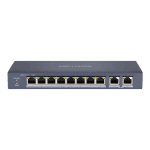 Switch 8 porturi PoE 2xuplink RJ45 Gigabit