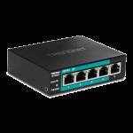 Switch 4 porturi Fast Ethernet Long Range 250m PoE+ 60W