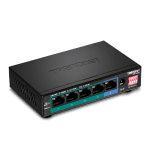 Switch 4 porturi Gigabit Long Range 200m PoE+