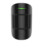 Detector combinat PIR + geam spart, wireless, negru