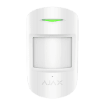 Detector combinat PIR + geam spart, wireless, alb